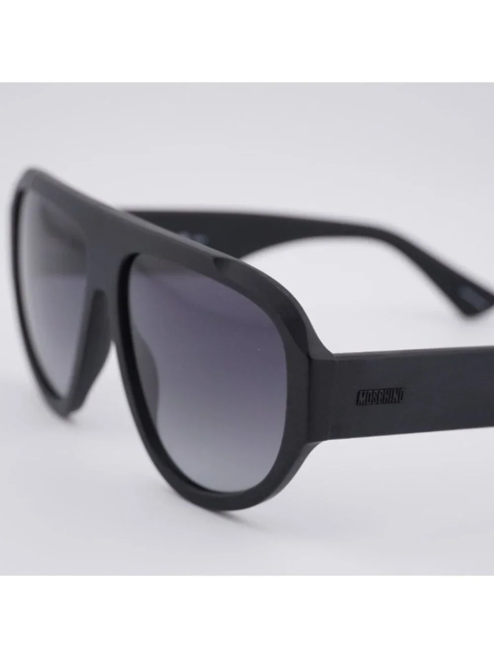 Moschino MOS183/S 0003 9O Sunglasses Matte Black Aviator Frame, Grey Gradient
